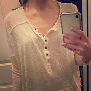 Free people S loose cream top
